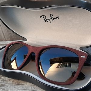 Suede Ray-Ban Sunglasses